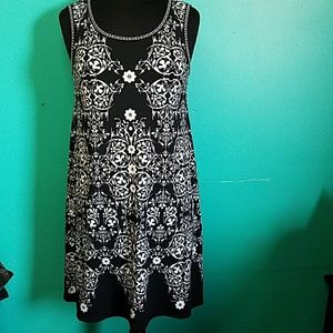 Black & White Floral Dress